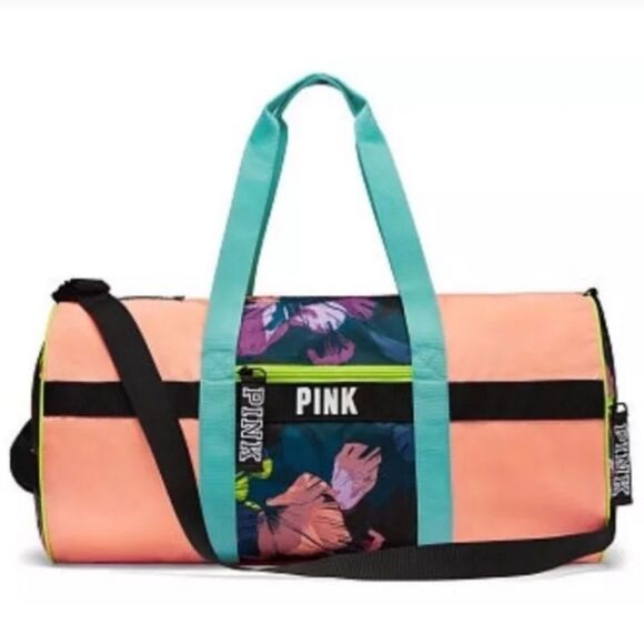 Victoria's Secret Pink Graphic X LARGE Duffle Bag Carry On - Picture 1 of 15